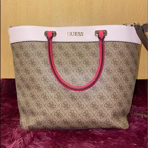 GUESS Leather Shoulder Bag👜